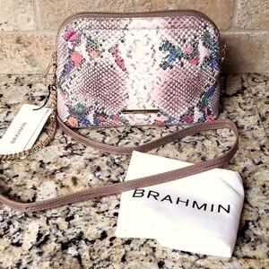 Brahmin Amal Piaffe Snake Print Crossbody